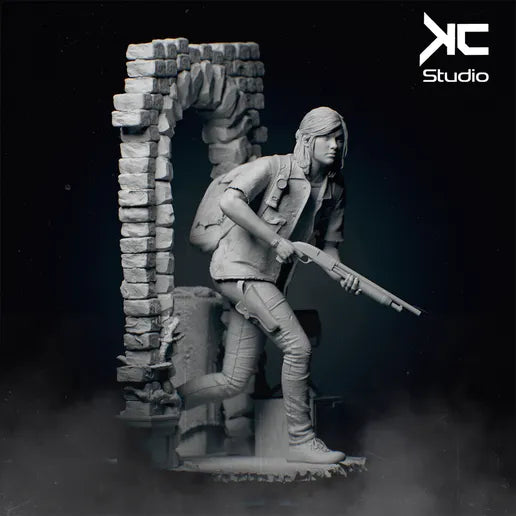 Ellie (Last of Us) - 3D Print Model Kit - 1:10 Scale - Fan Art