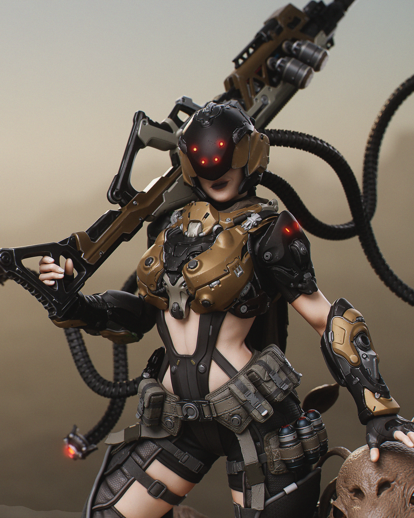 Kyla (Red Sands) - 3D Printed Model Kit - 1:6 scale (Fan Art)