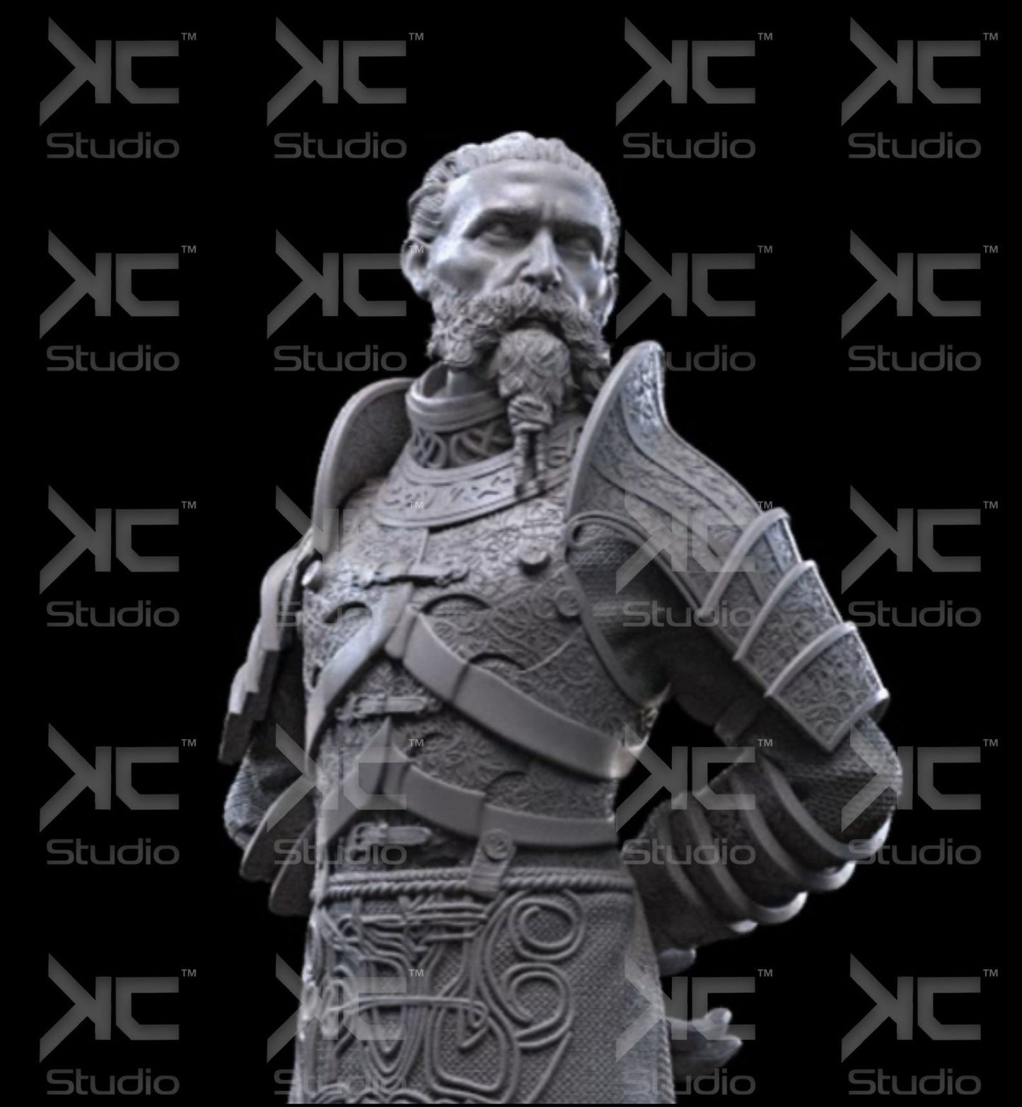 Kindri - God of War - 308mm - 3D Printed Model Statue Kit