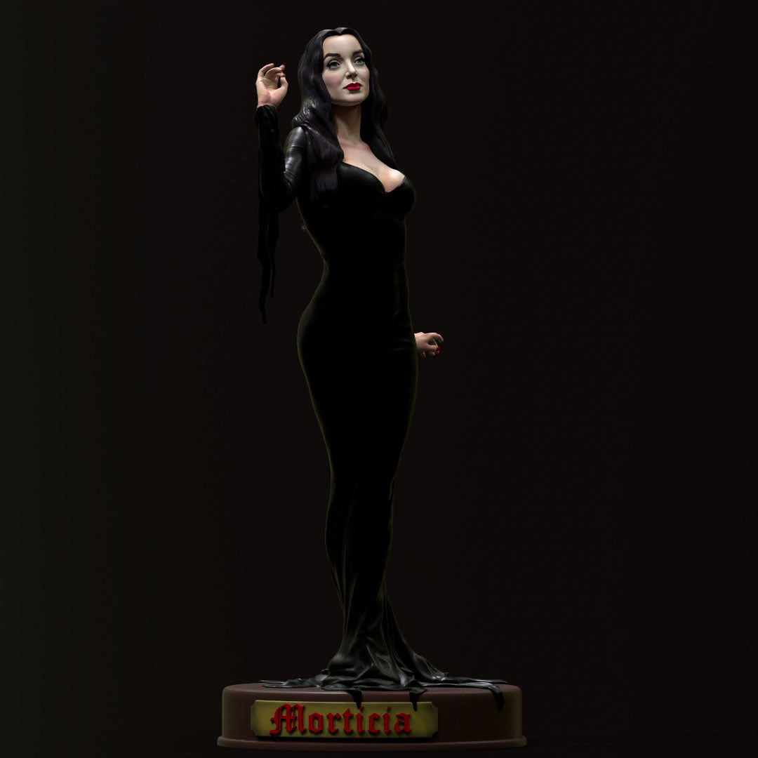 Morticia Addams - 3D Printed Statue Model Kit