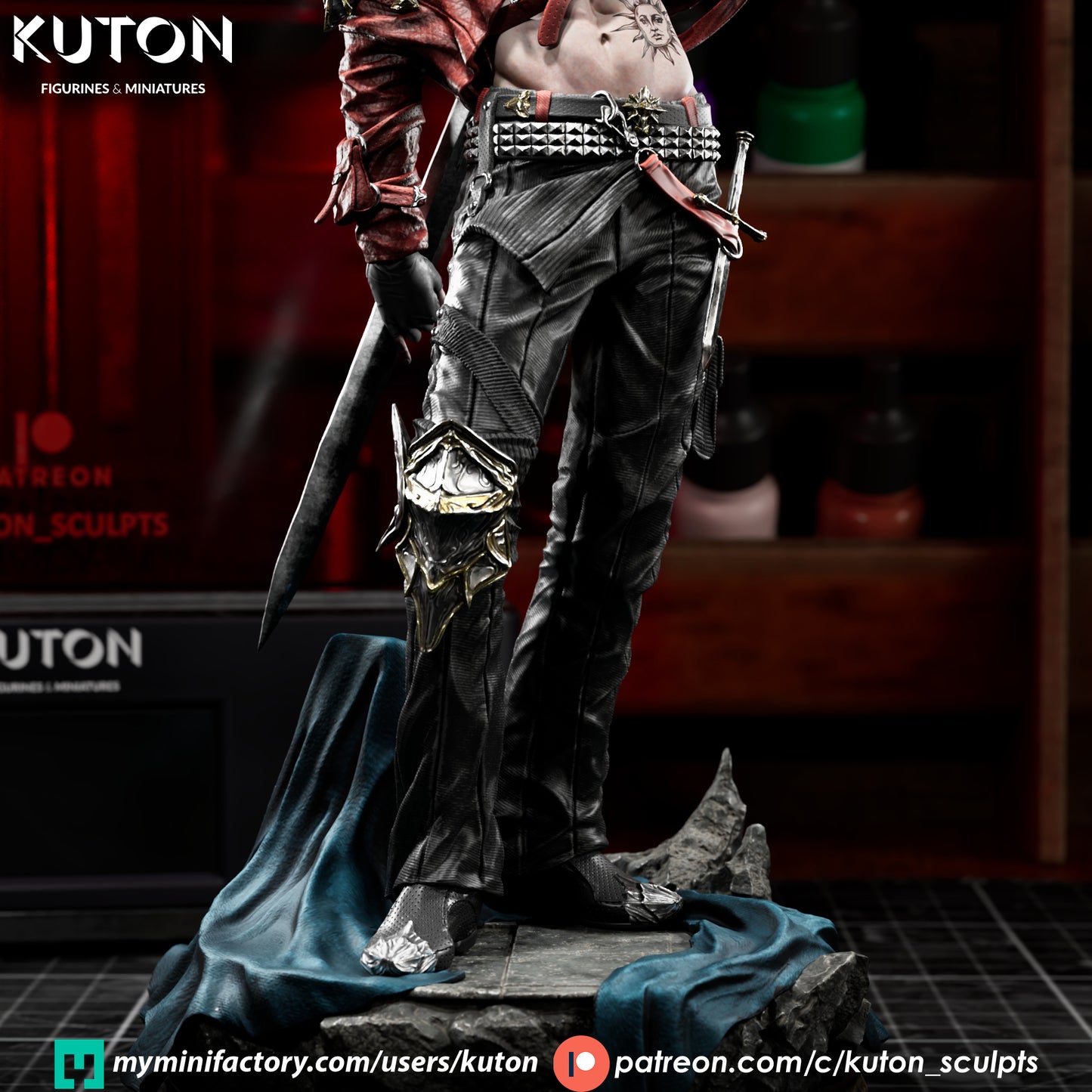 Elias 3D Printed Statue / Bust Model kit