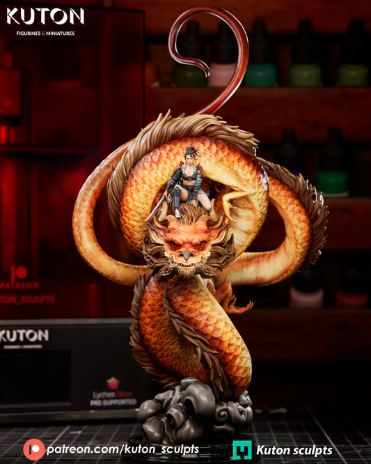 Ember Rider - 3D Printed Statue