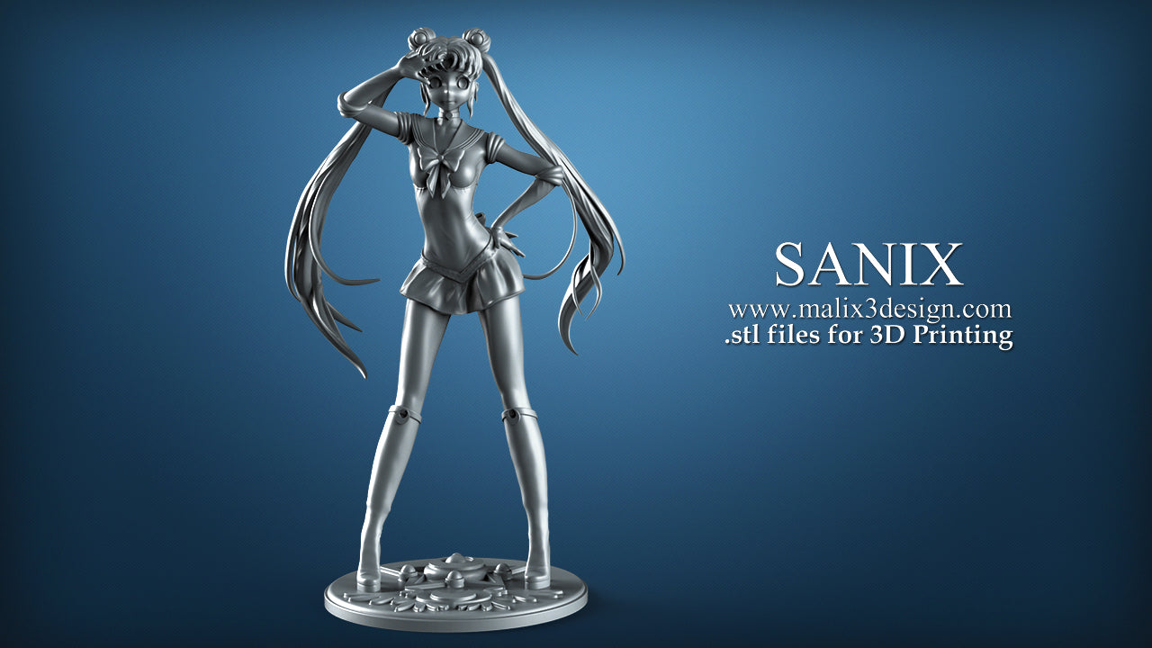 Sailor Moon Anime / Manga - 3D Print, Unpainted, Unassembled 300mm