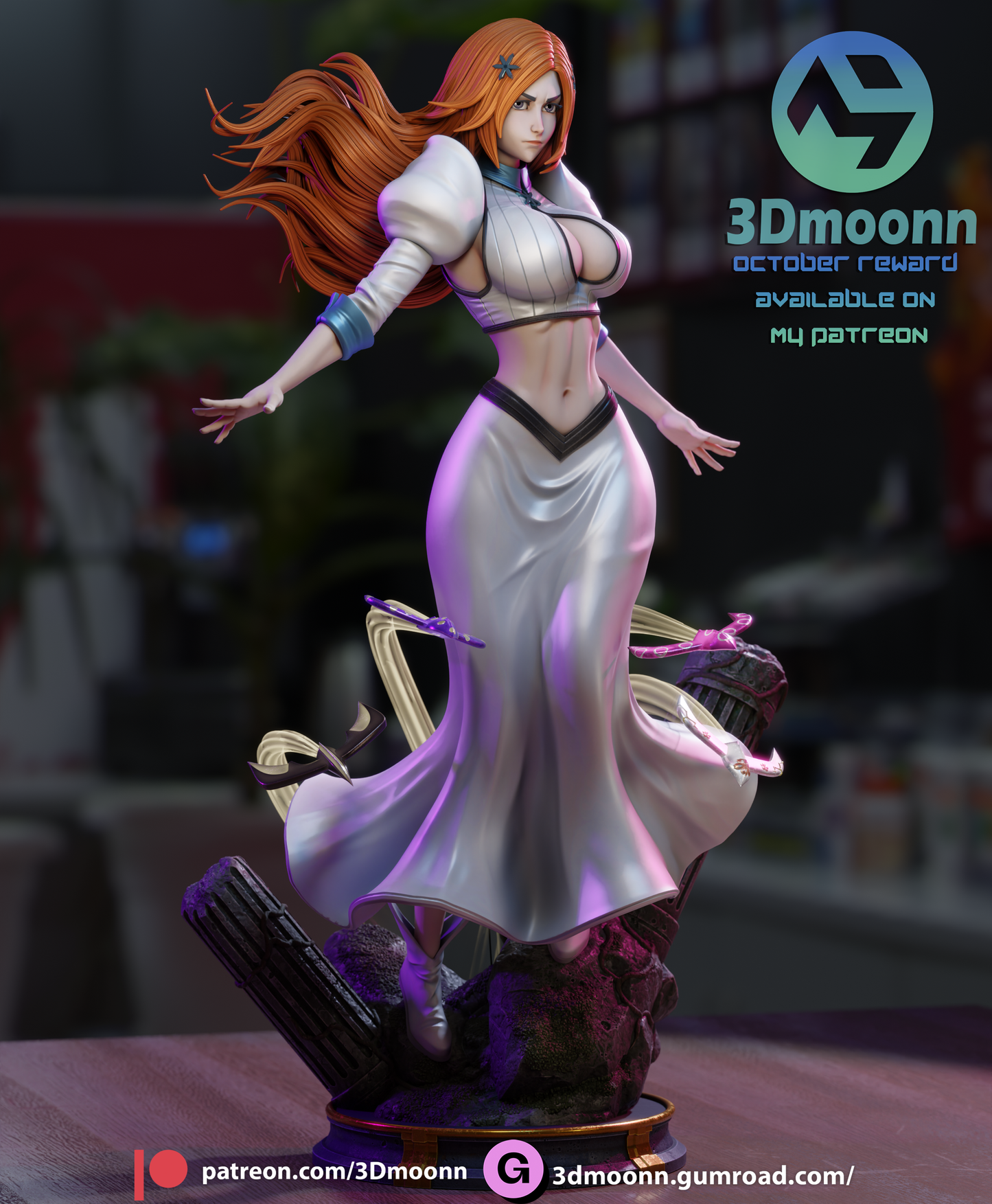 Orihime Inoue (Bleach) - 3d Printed 1:6 model kit