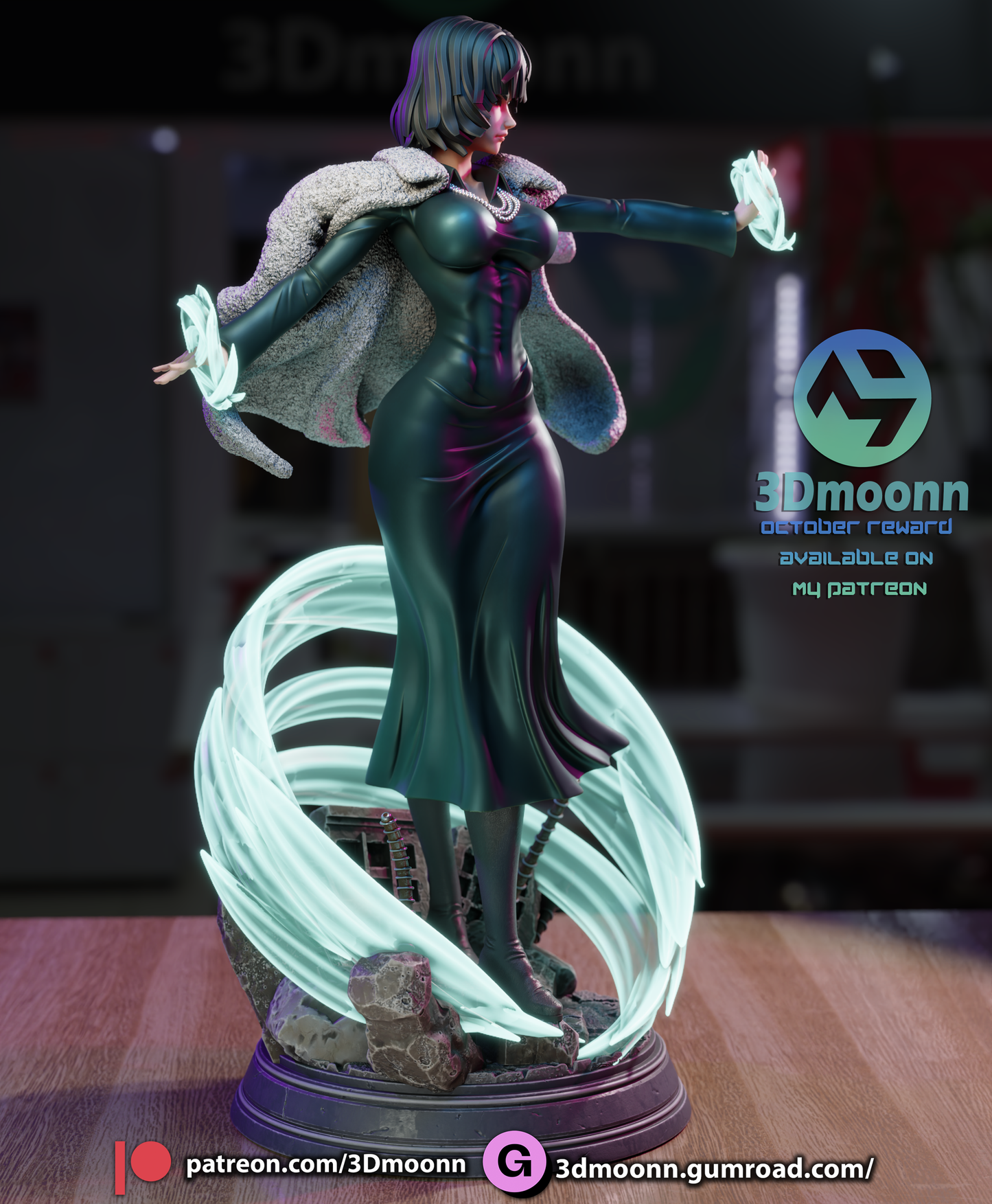 Fubuki (One Punch Man) - 3d Printed 1:6 model kit (Fan Art)