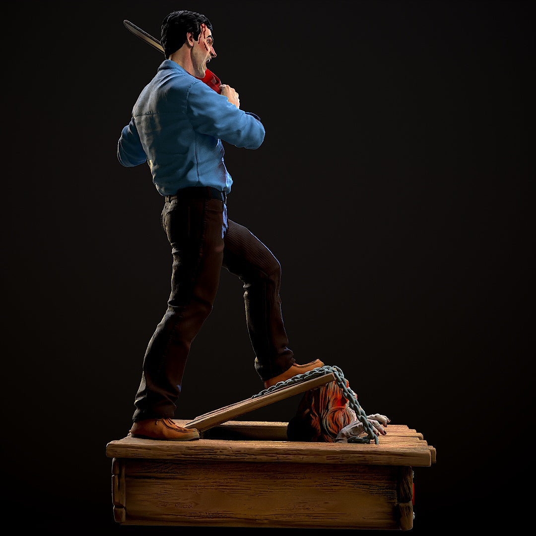 Ash - Evil Dead -3D Printed Statue Model - 300mm