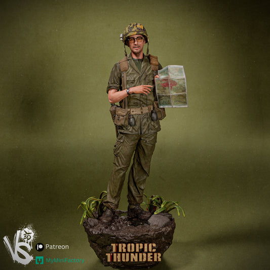Kevin Sandusky (Tropic Thunder) - Unpainted and Unassembled 3D Print Kit