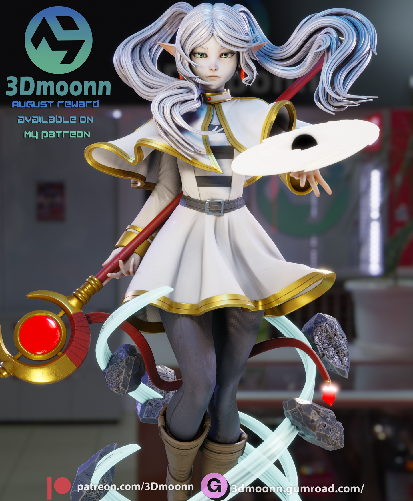 Frieren (Sōsō no Frieren) - 3d Printed 1:6 model kit (Fan Art)