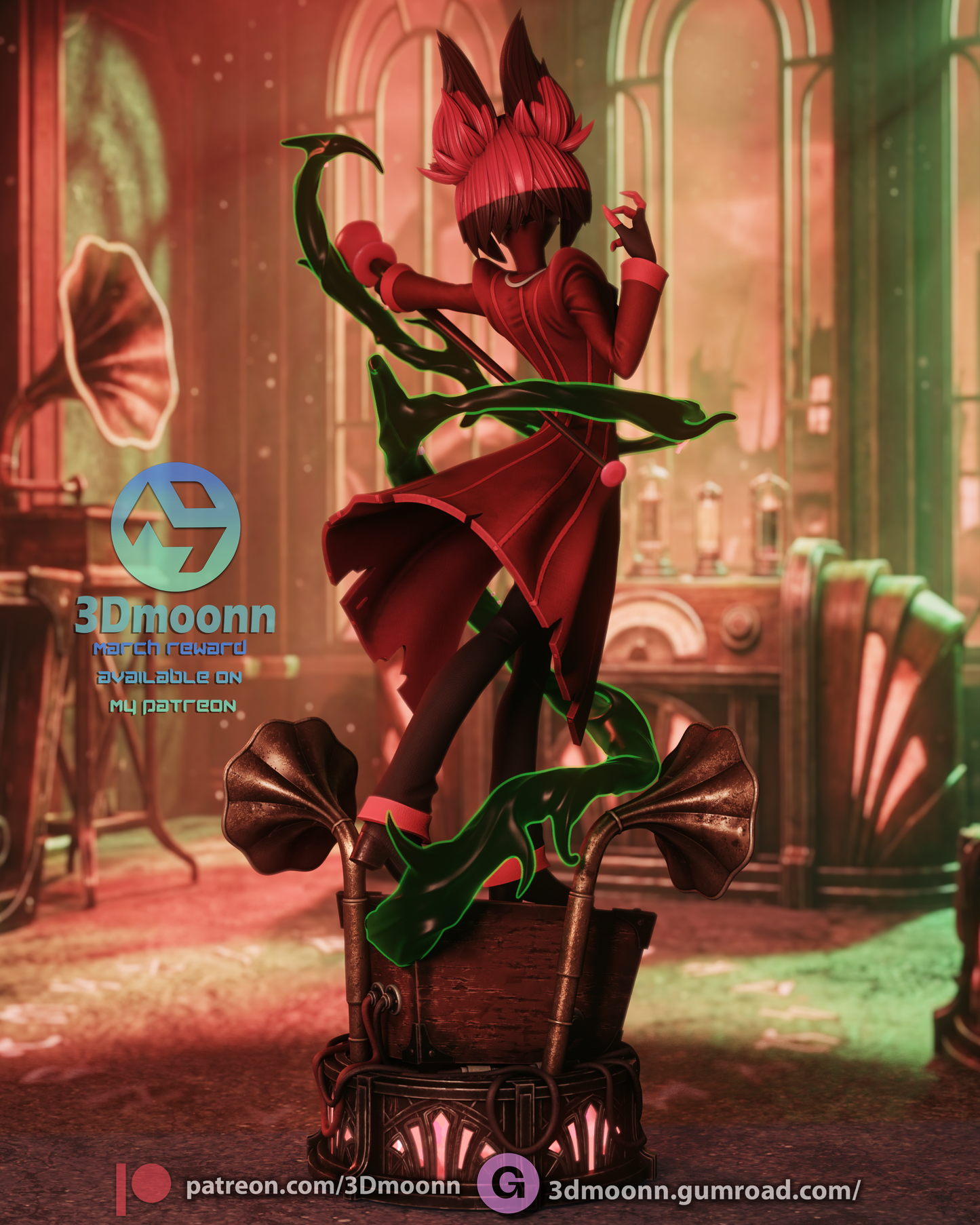 Alastor (Hazbin Hotel) - 1:6 model kit (Fan Art)