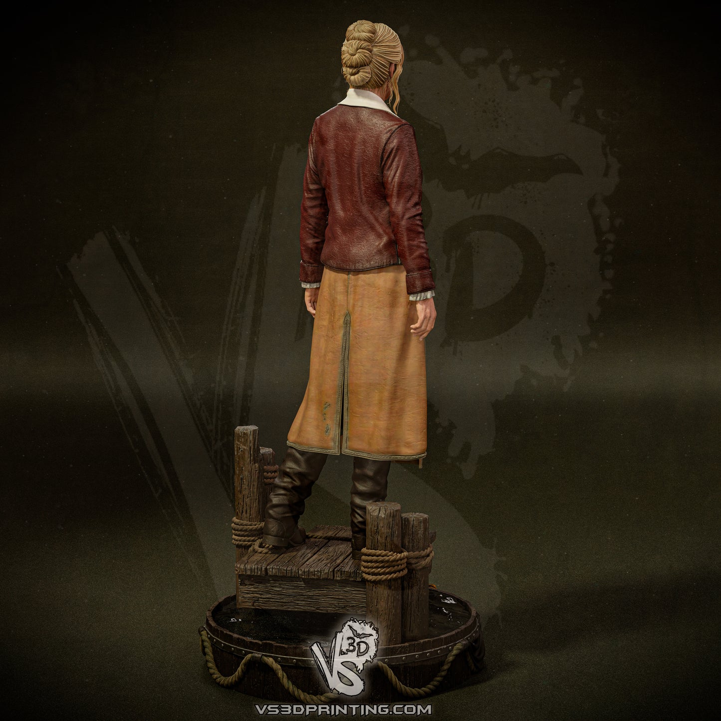 Eleanor Guthrie - Black Sails - 3D Printed Model Statue - 10 Scale