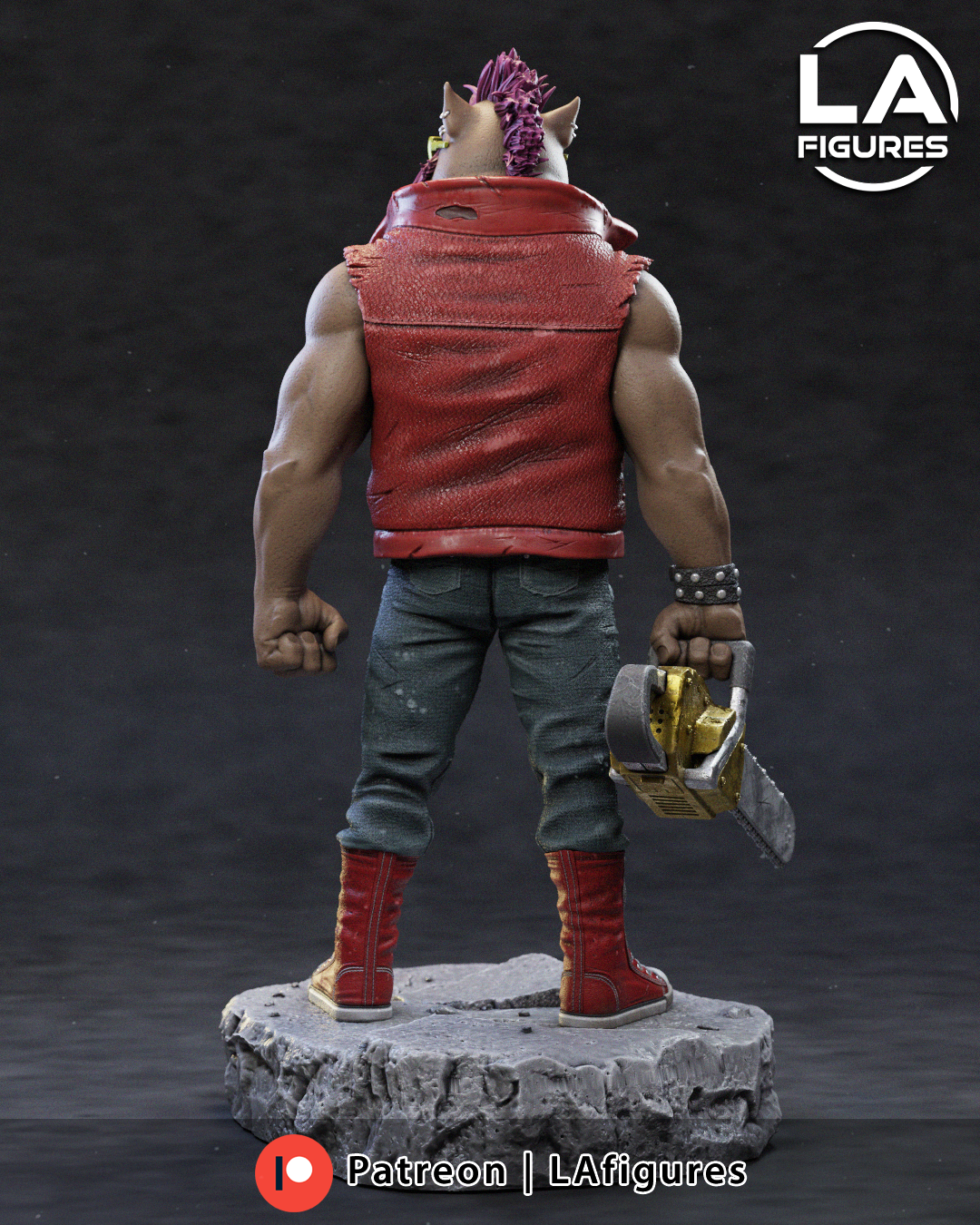 Bebop (TMNT) Statue - Fan Art 10 Scale (205mm) 3D Print Kit