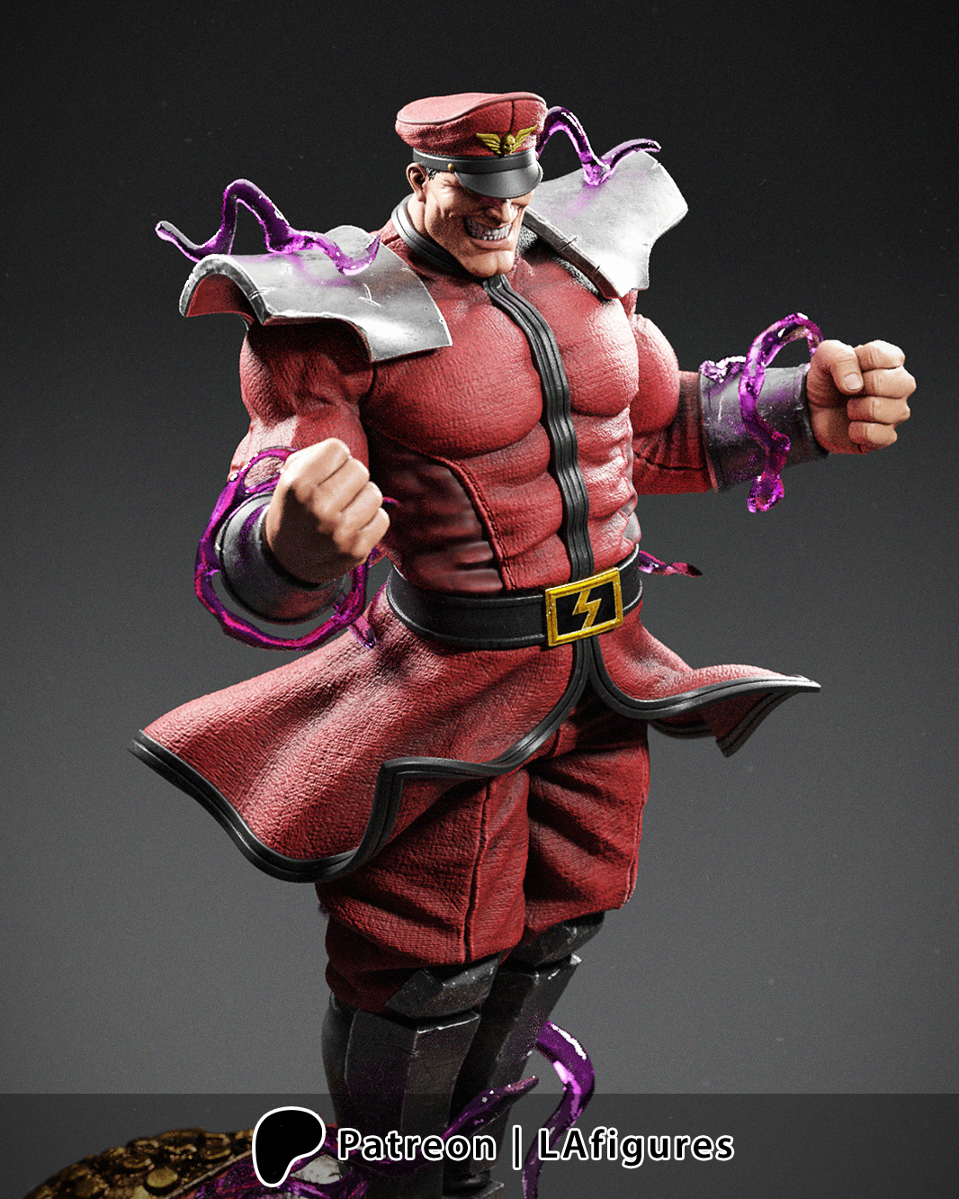 M. Bison (Street Fighter) Statue - Fan Art 10 scale 3D Print Kit