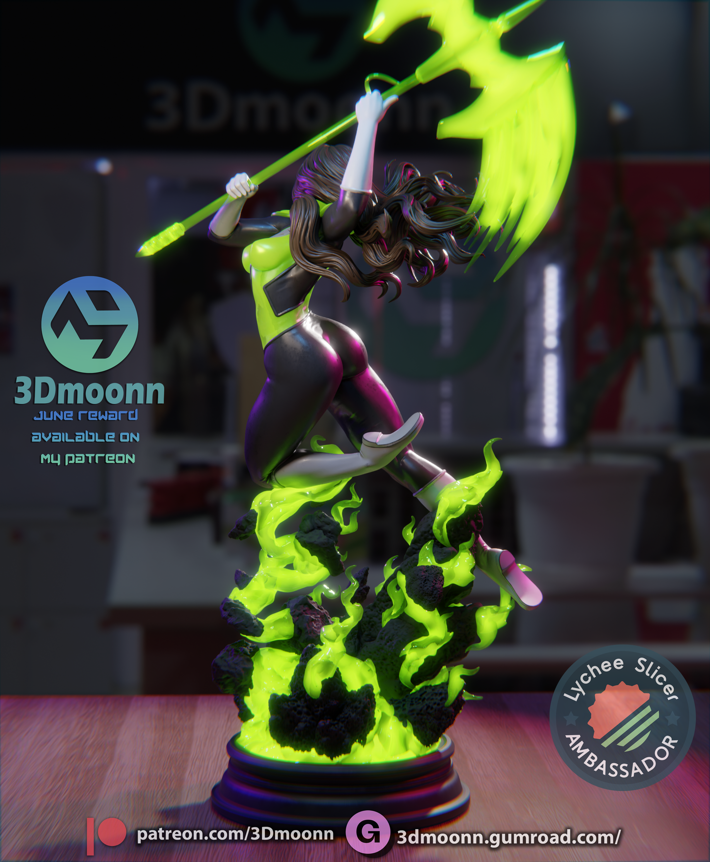 Jessica Cruz (Injustice) Statue - Fan Art - 3D Print Kit