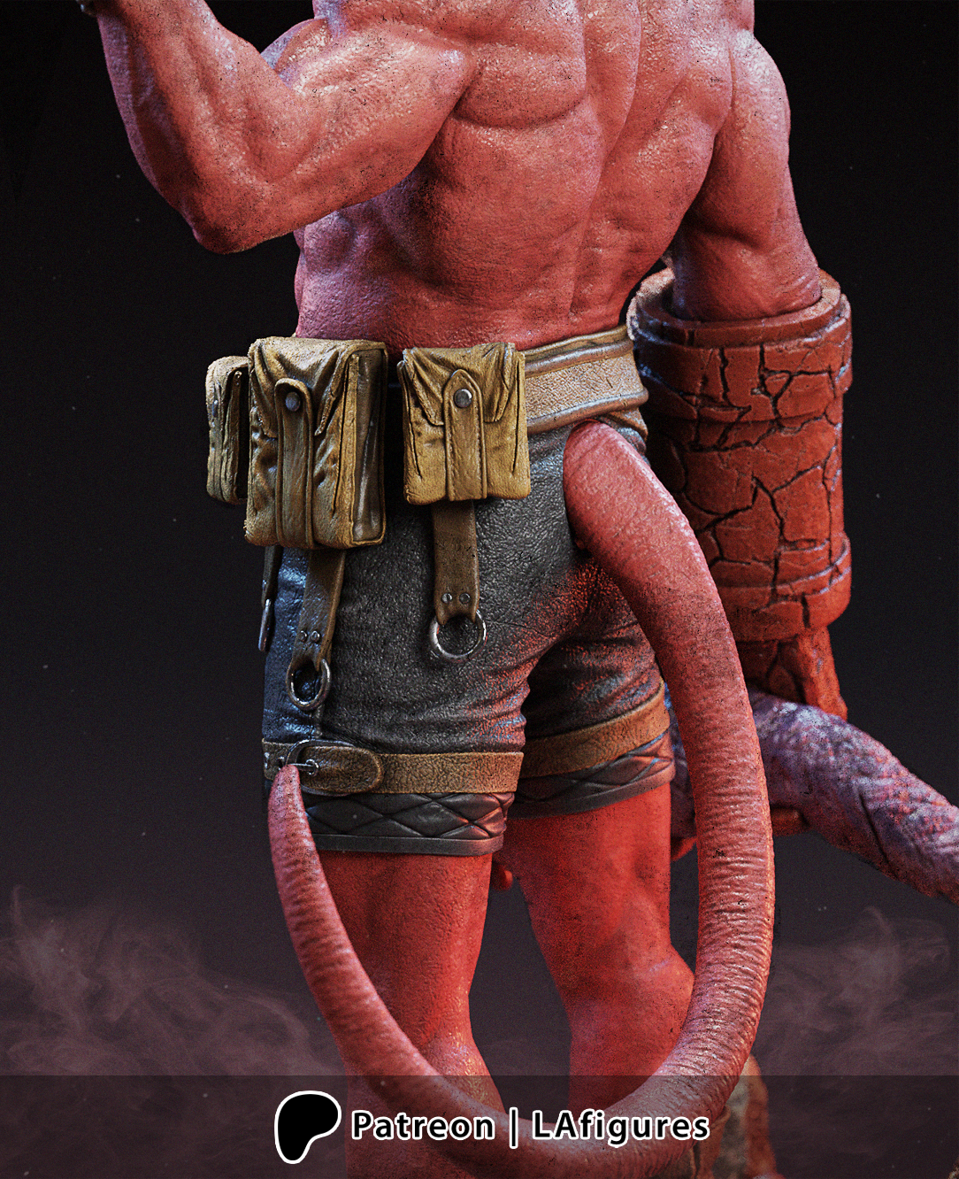 Hellboy (Sculpt) 3D Print Fan Art - 10 Scale - LA Figures