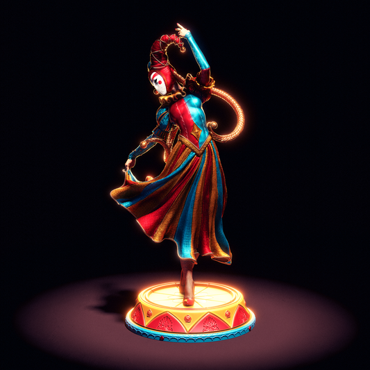 3D printed statue - Jester - Unpainted and Unassembled Model Kit