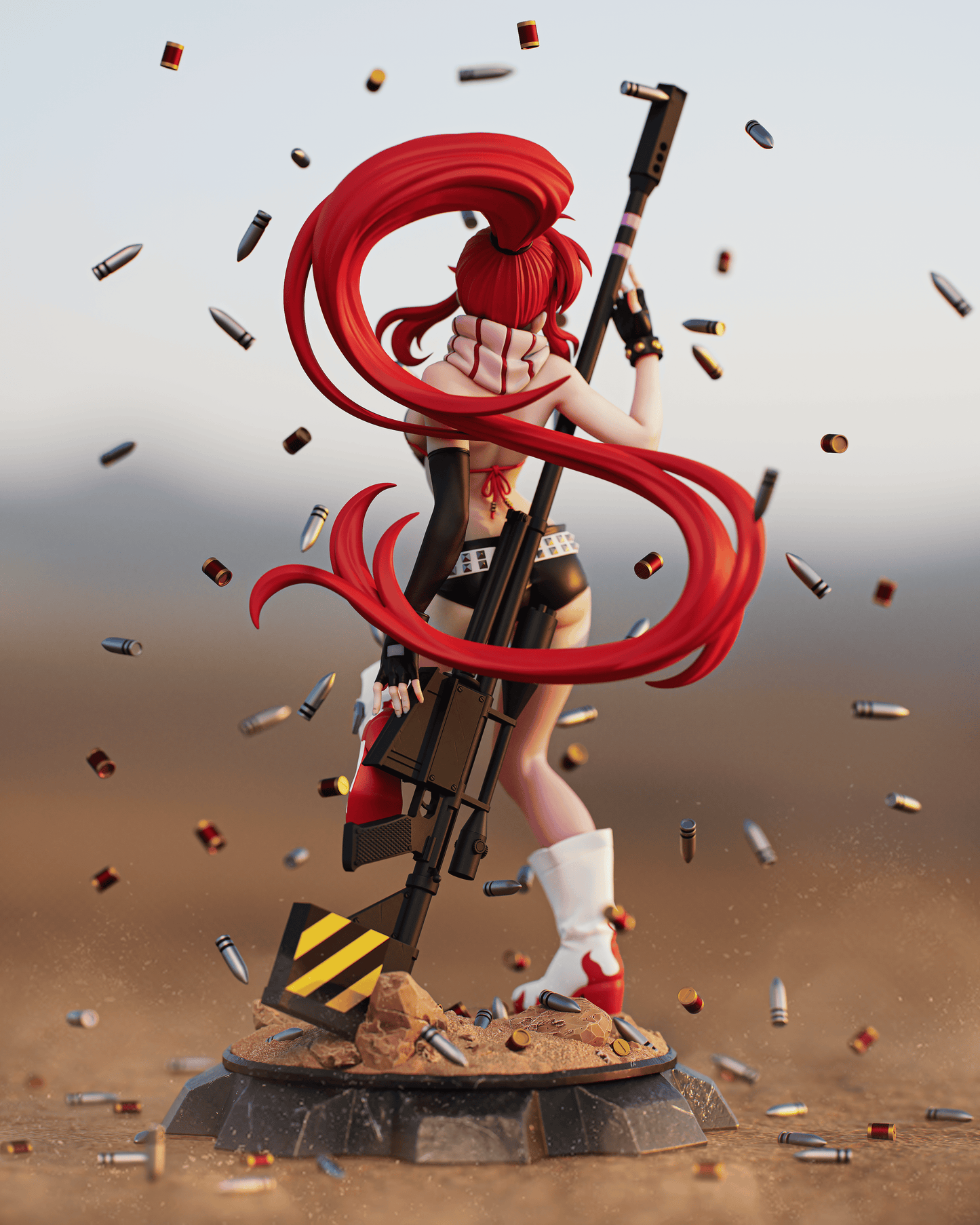 Yoko Littner (Gurren Lagann) - 3D Printed Model Kit - 1:6 scale