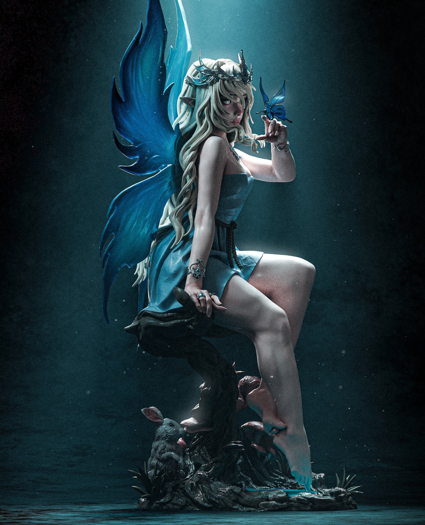 Divine Fairy 3d Printed Model Statue Kit - 9 and 6 scale