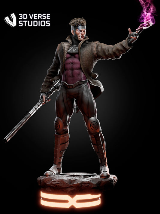 Gambit (Fan Art) Sculpture - 6, 9 or 12 scale - 3D Print