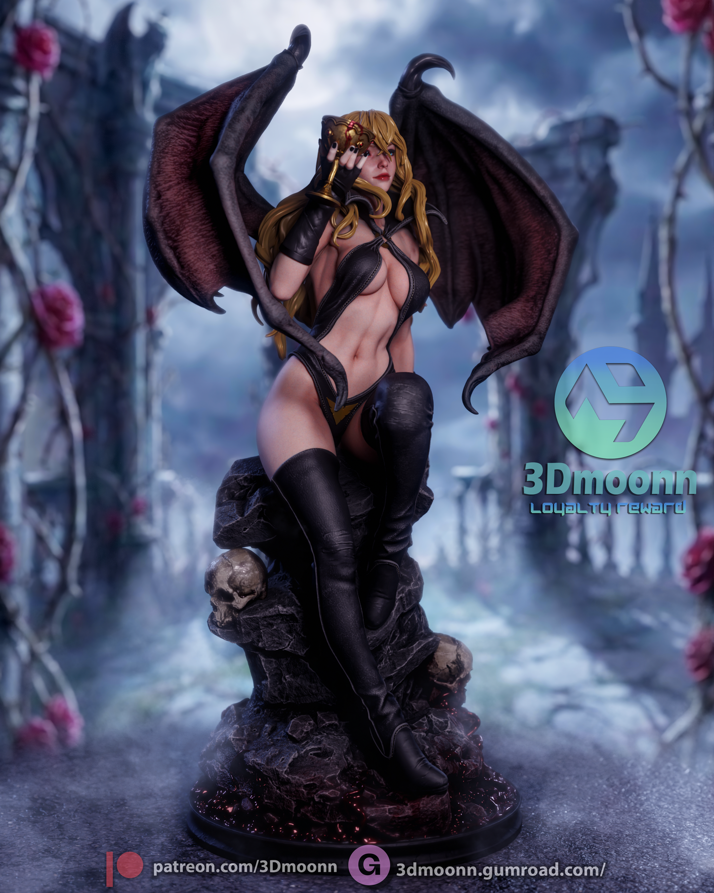 Draculina - 3d Printed model kit (Fan Art)