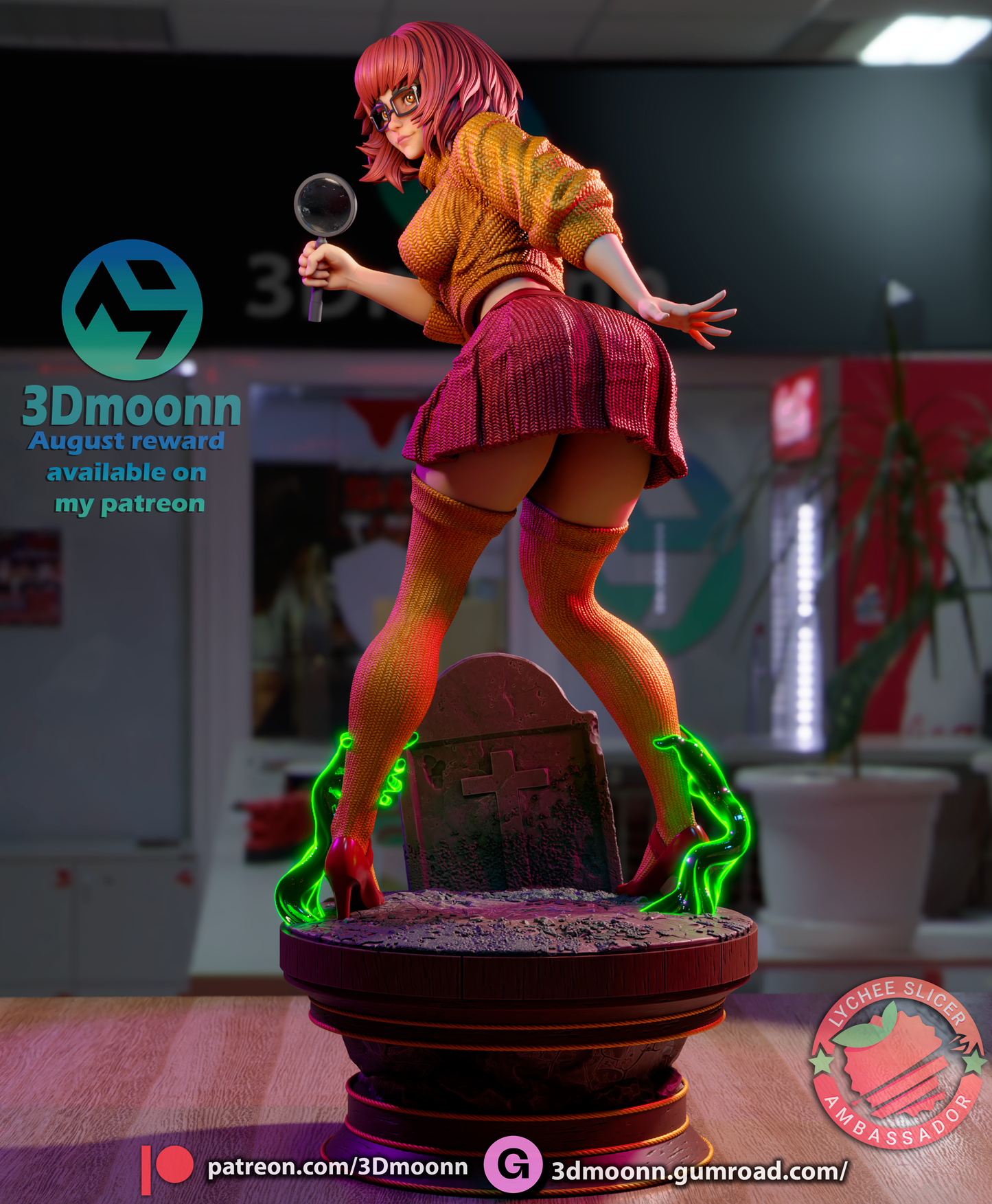 Velma (Scooby-Doo) - 3d Printed 1:6 model kit (Fan Art)