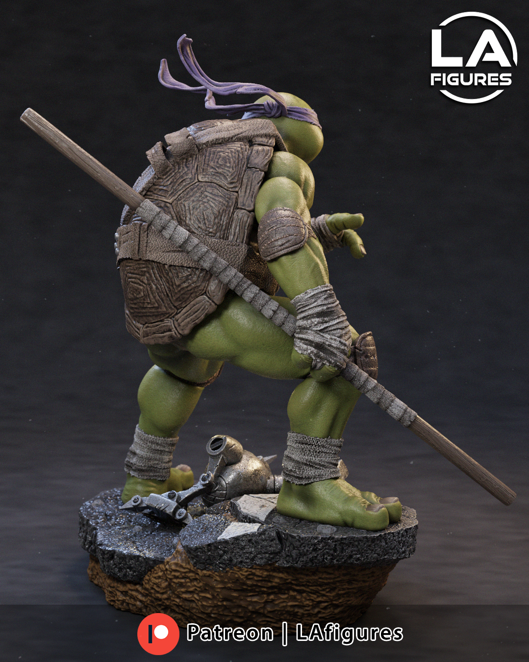 Donatello (TMNT) Statue - Fan Art 10 Scale (177mm) 3D Print Kit