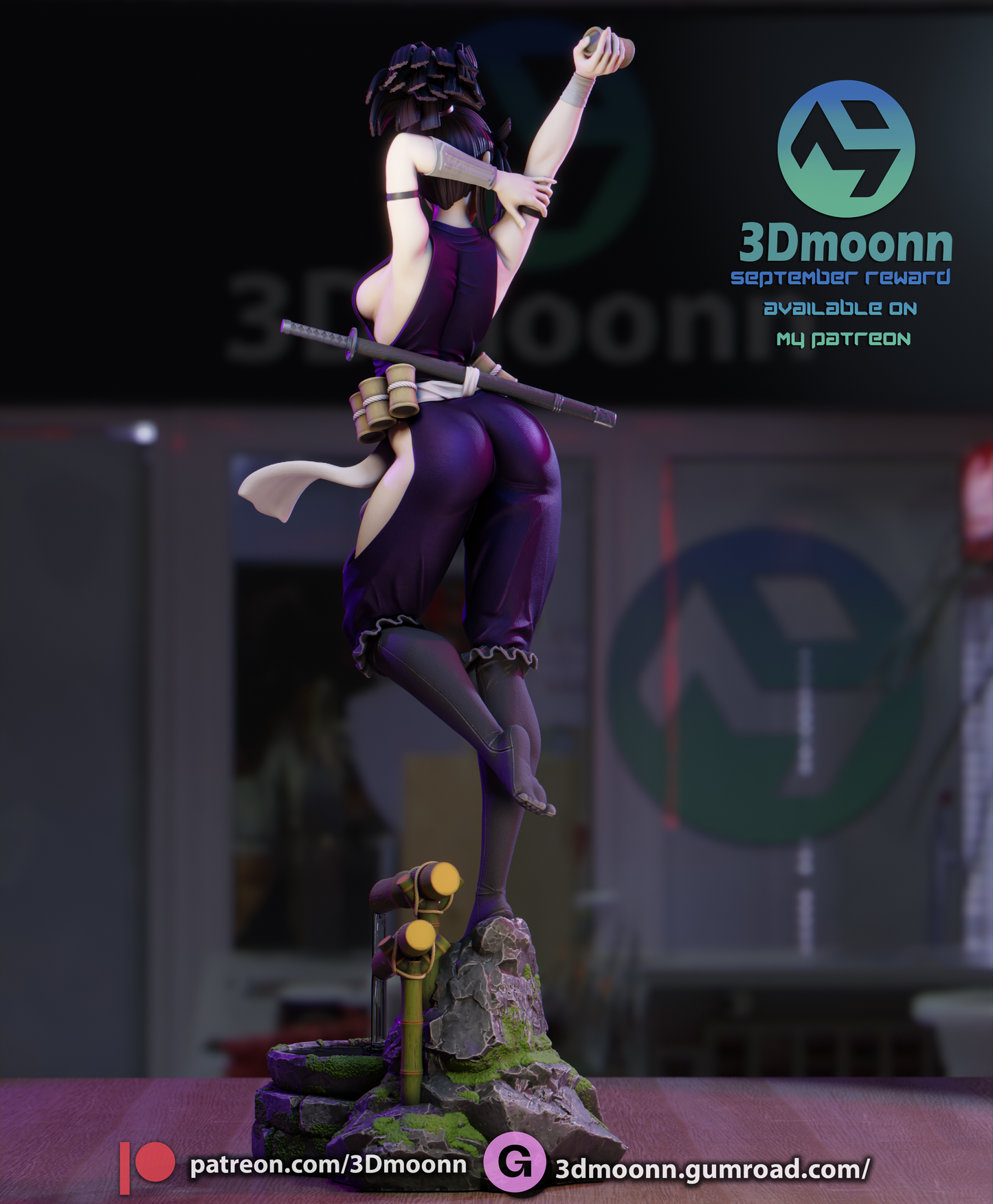 Yuzuriha (Hell's Paradise) - 3d Printed 1:6 model kit