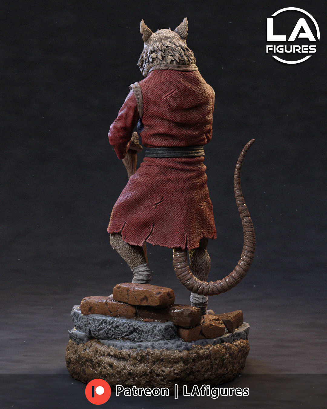 Splinter (TMNT) Statue - Fan Art 10 or 6 Scale - 3D Print Kit