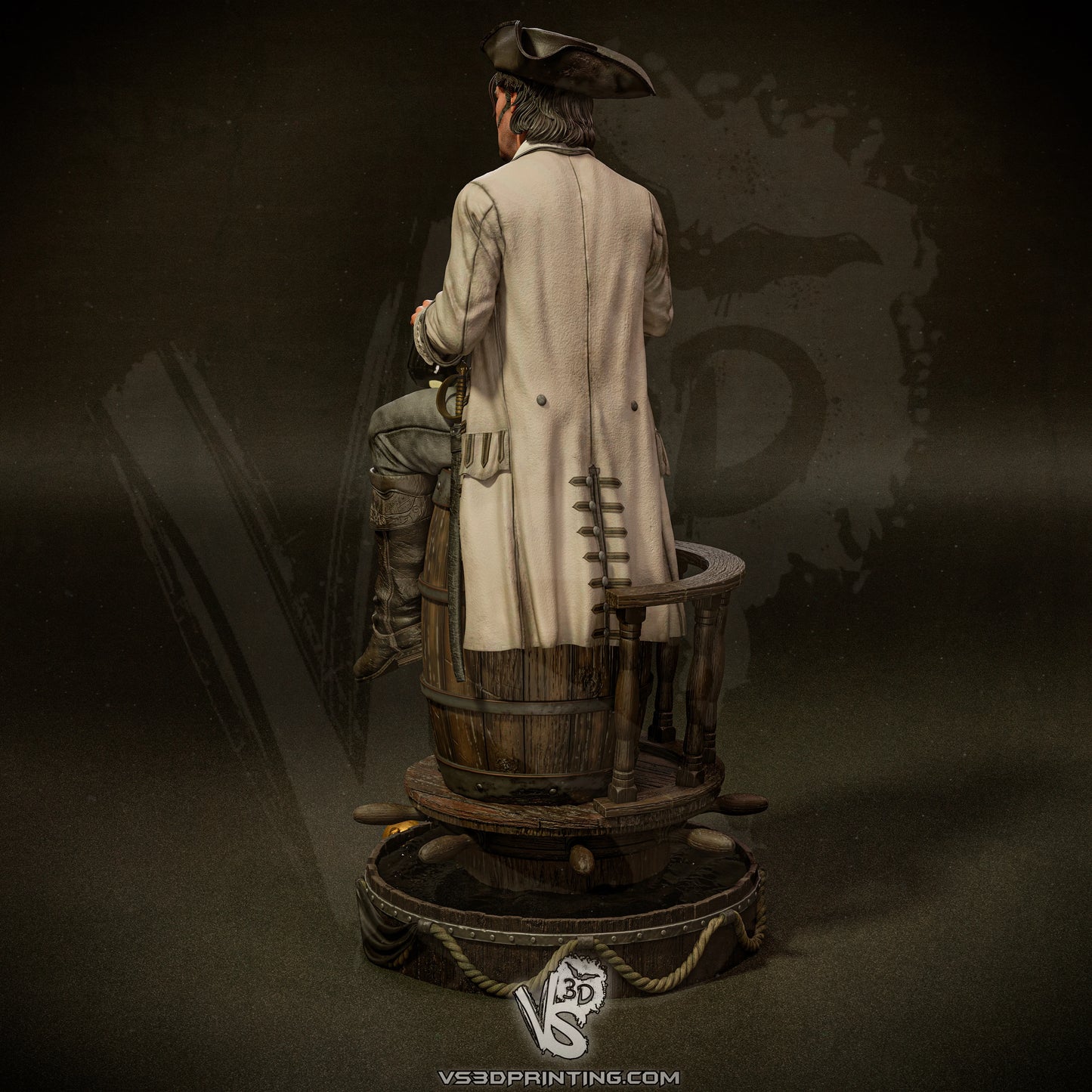 Jack Rackham (Black Sails) - 3D Model Kit - 1:10 Scale