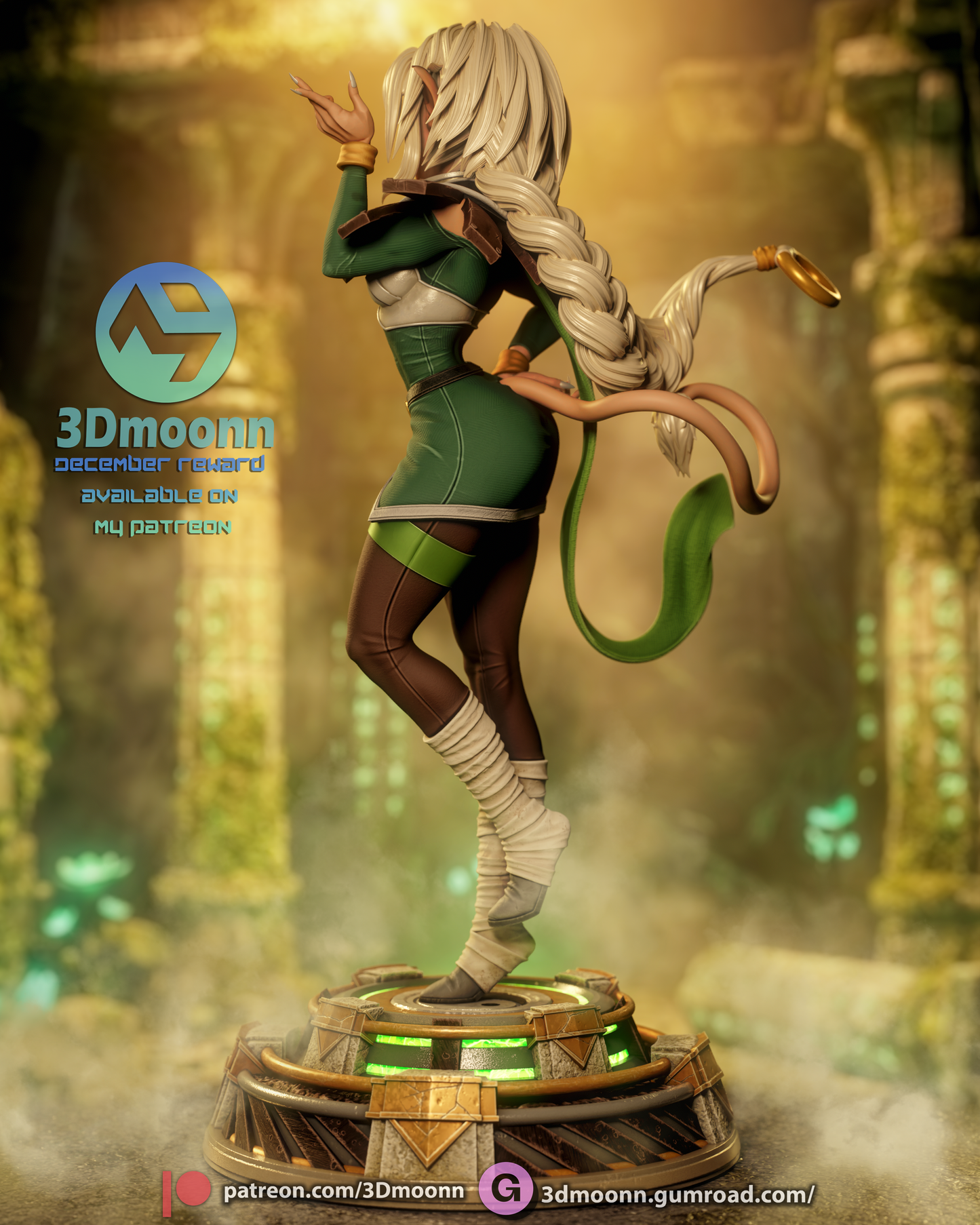 Aisha Clan-Clan (Outlaw Star) - 3d Printed kit