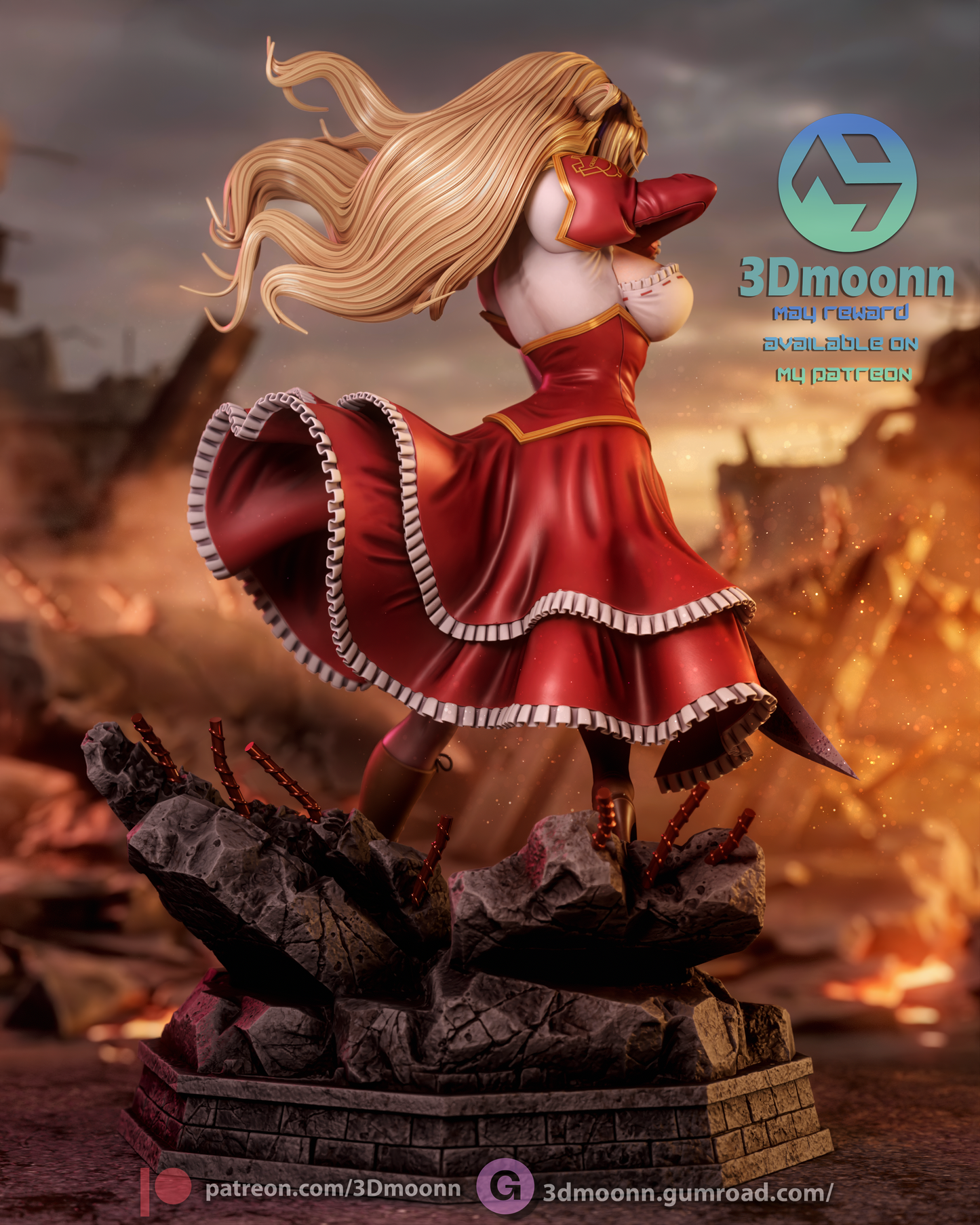 Satellizer el Bridget  (Freezing) - 3d Printed 1:6 model kit (Fan Art)