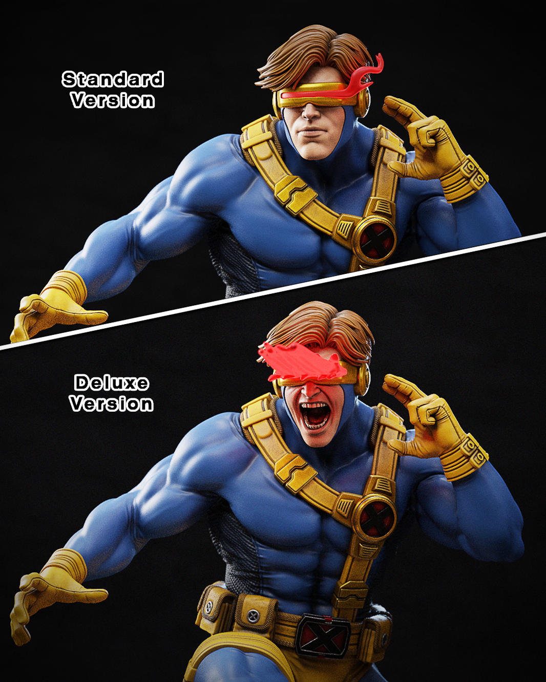 Cyclops (X-Men) Statue - 10 or 12 scale 188mm - 3D Print Fan Art