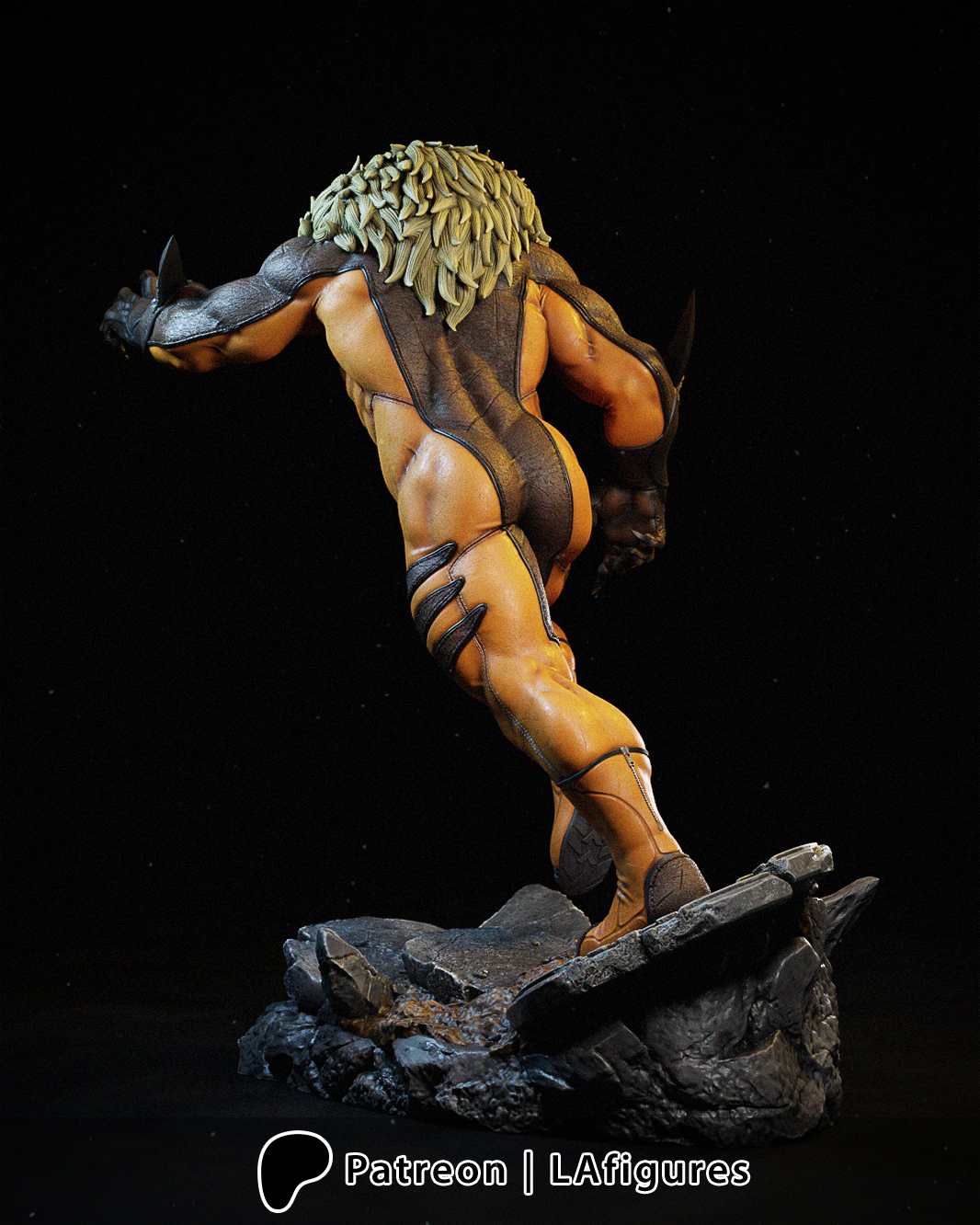 Sabretooth (X-Men) Statue - Fan Art 10 or 12 scale (231mm or 193mm) 3D Print Kit