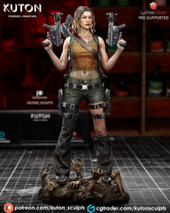 Alice (Resident Evil) - 3D Printed Fan Art - Full Figure (Kuton)