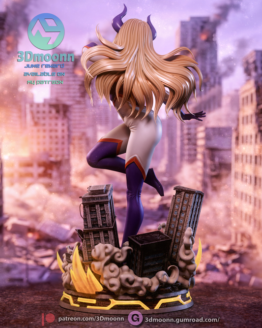 Mount Lady - Yu Takeyama - - 3D Printed Statue - 6 Scale