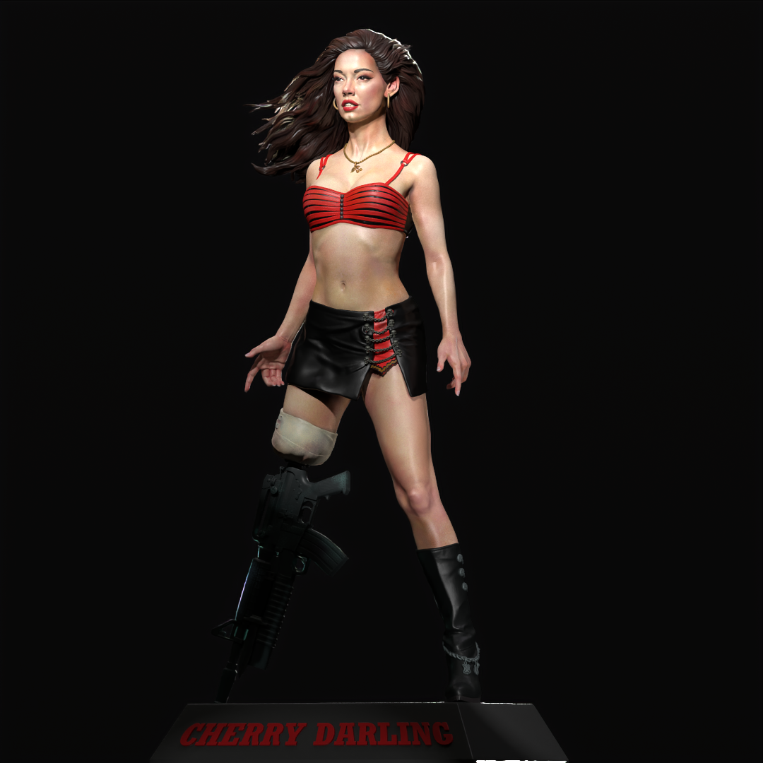 Cherry Darling - Planet Terror - 3D Printed Model Kit