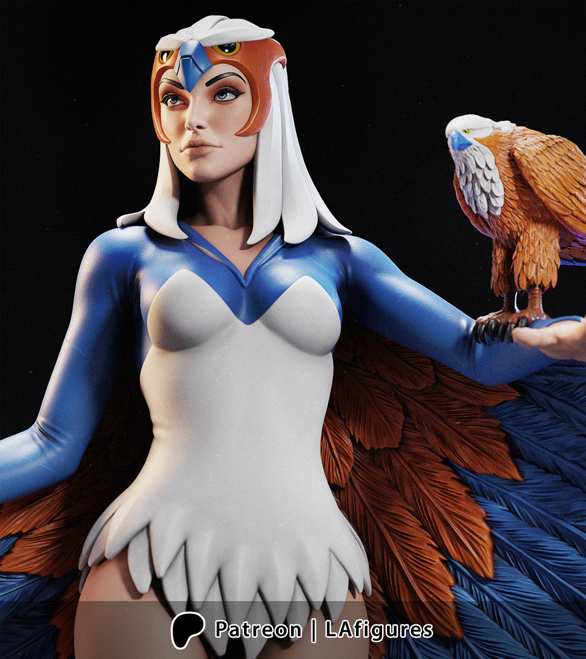 Sorceress Statue - 1:10 - 3D Print Fan Art Model Kit