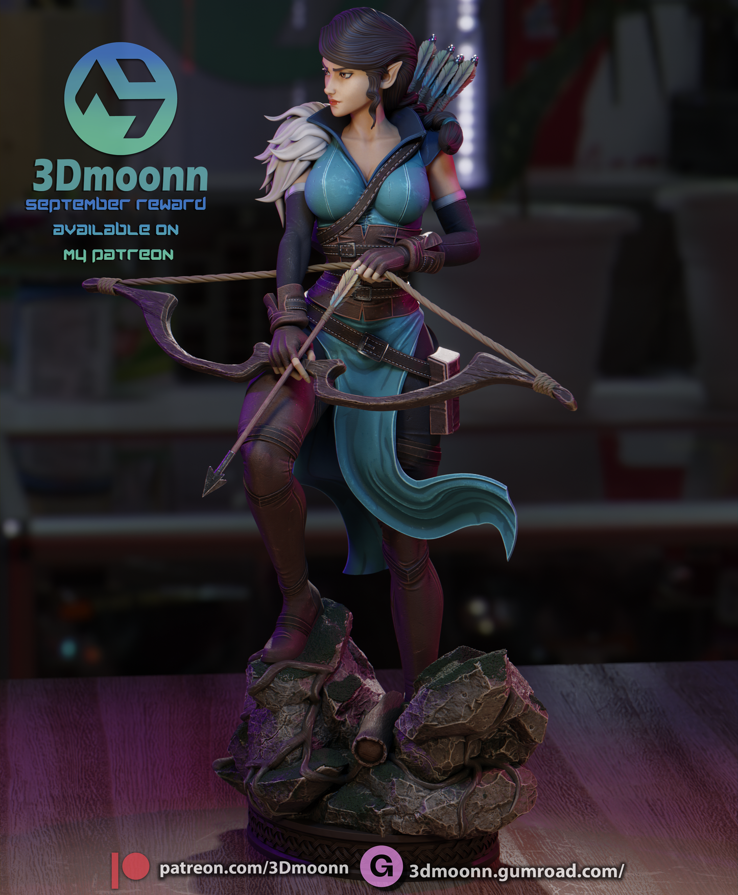 Vex (Vox Machina)- 3d Printed 1:6 model kit