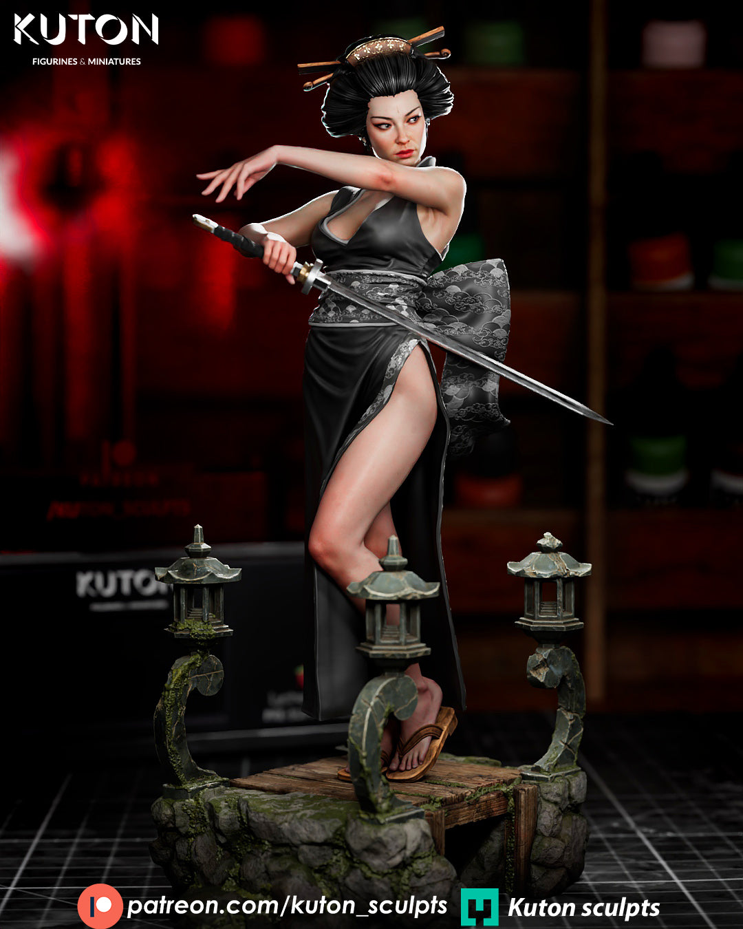 Hoshiko 3D Printed Model Statue / Bust 10 Scale