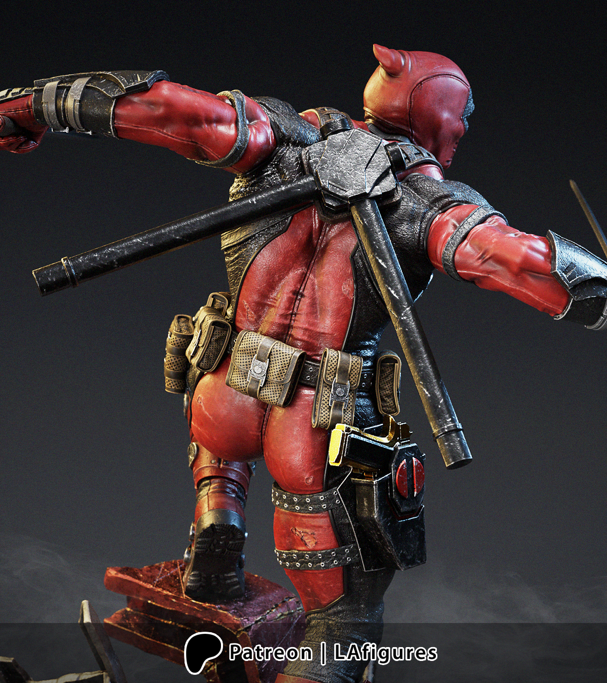 Deadpool (3D Printed) Fan Art - Various Scales - LA Figures