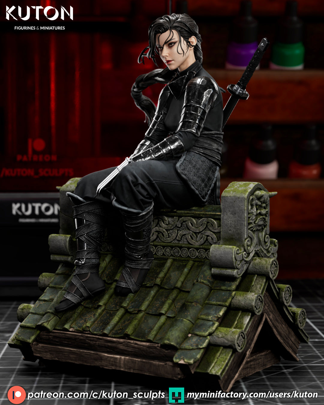 Shiori (Kuton Original) - 3D Printed Model Kit - 1:10 Scale