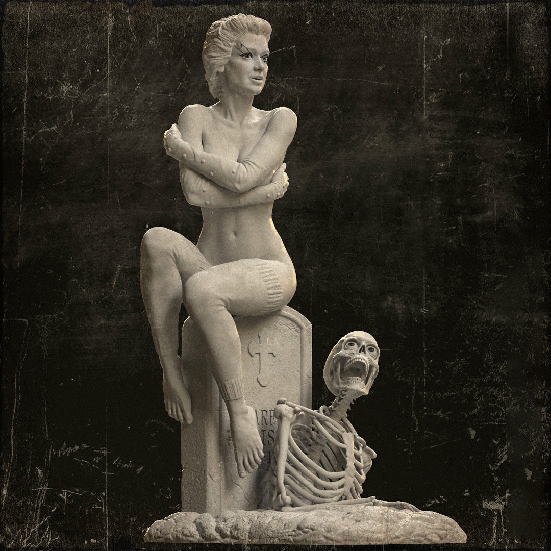 Trash - Return of the Living Dead - 3d Printed Model Sculpture