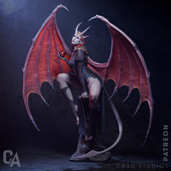 Mizora 3D Printed Statue - Unpainted and Unassembled (CA3D)