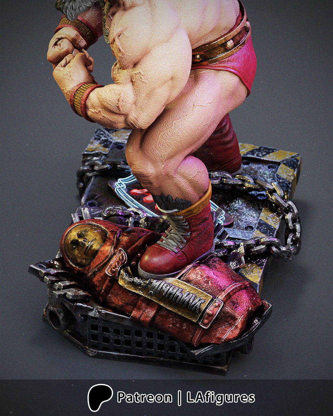 Zangief (Street Fighter) Statue - Fan Art 10 scale 3D Print Kit