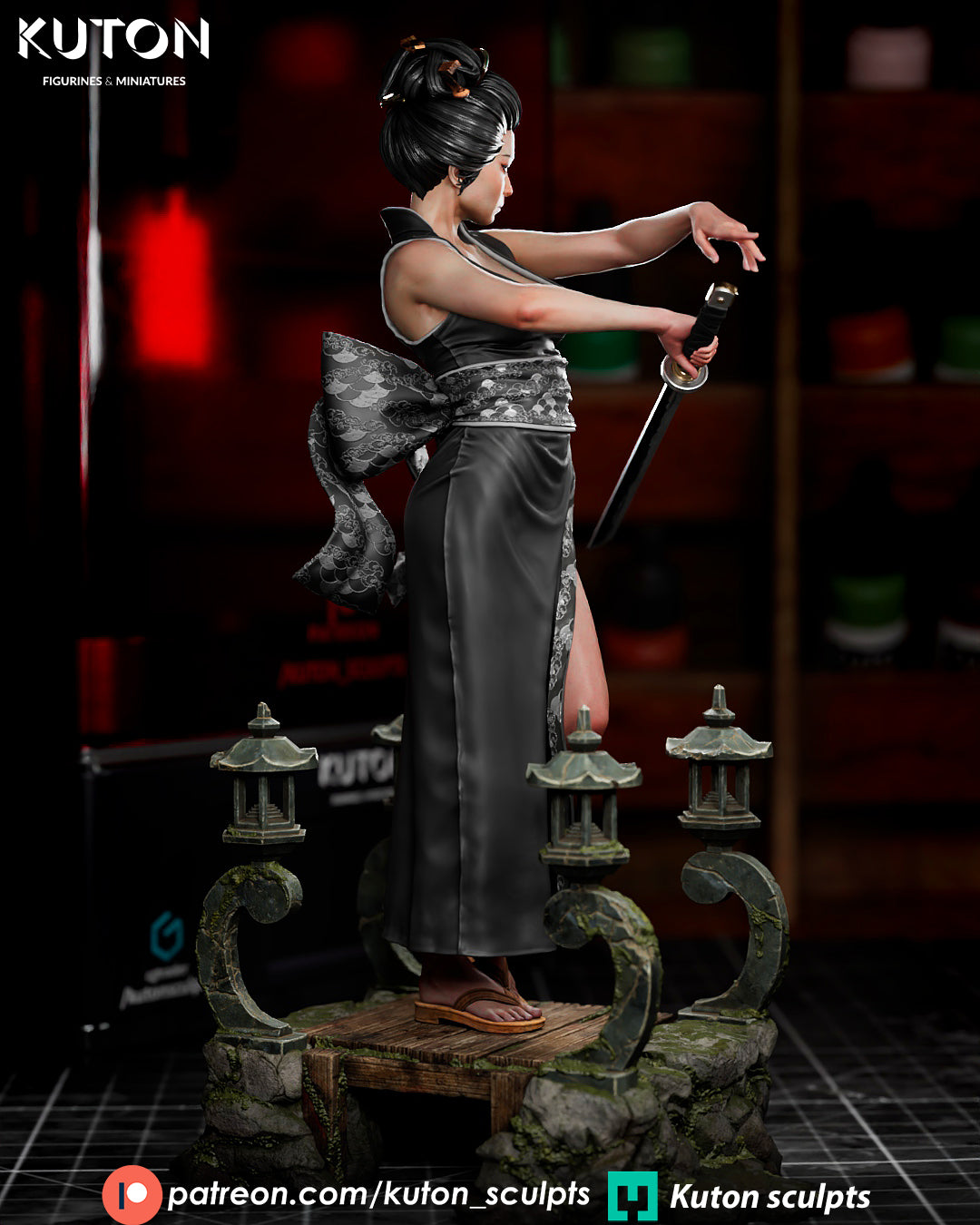 Hoshiko 3D Printed Model Statue / Bust 10 Scale