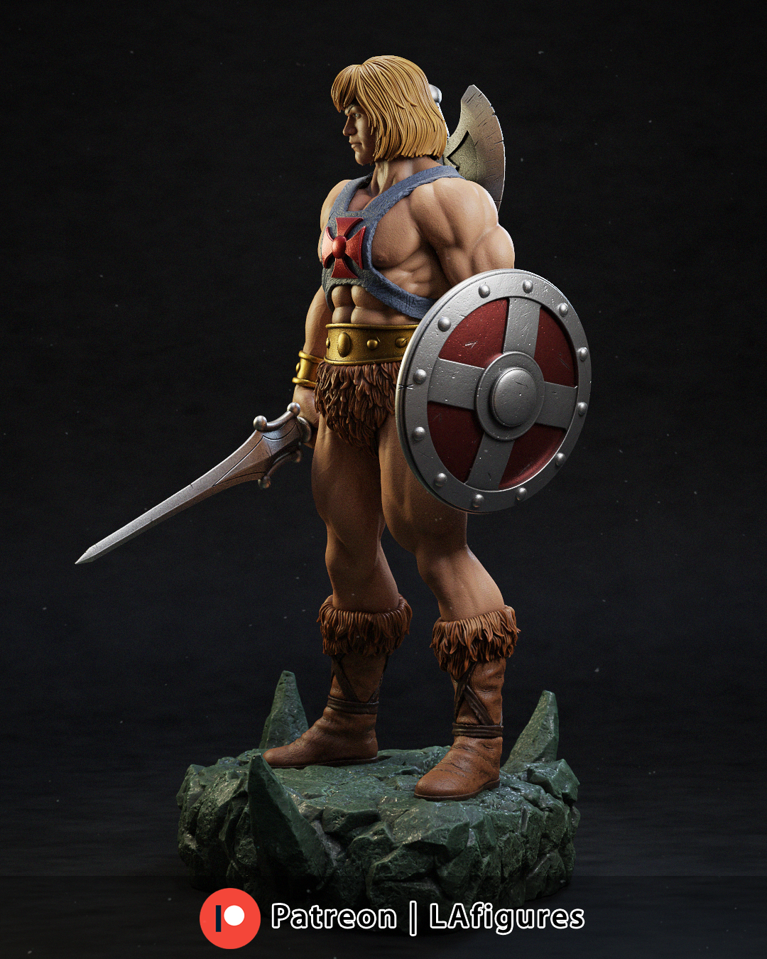 He-Man Statue (Fan Art) 10 or 12 scale 220mm - 3D Print