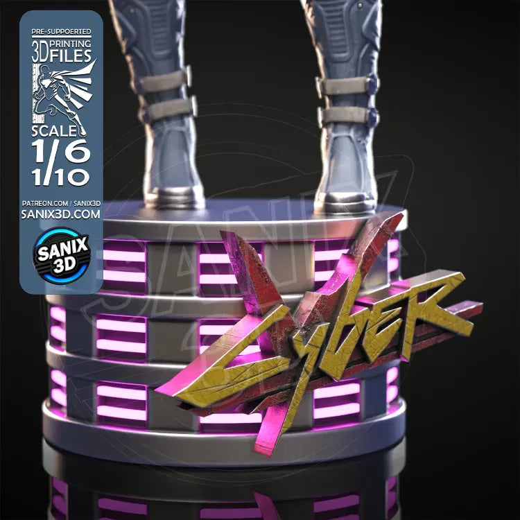 Valerie (Cyberpunk V) 3D Print model - Fan Art, model kit