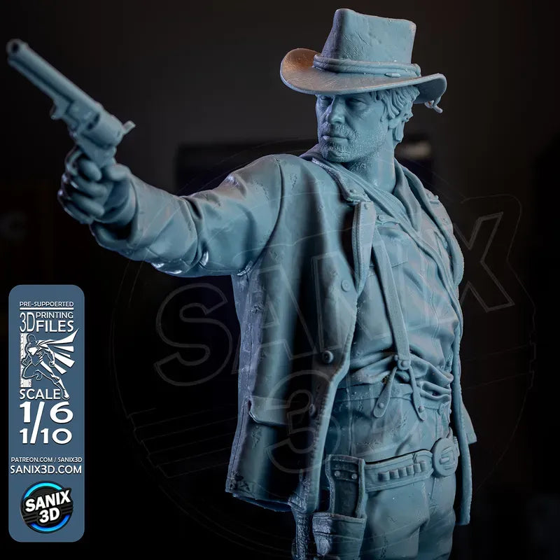 Arthur Morgan (Red Dead II) - 3D Model Kit - 10 and 6 Scale