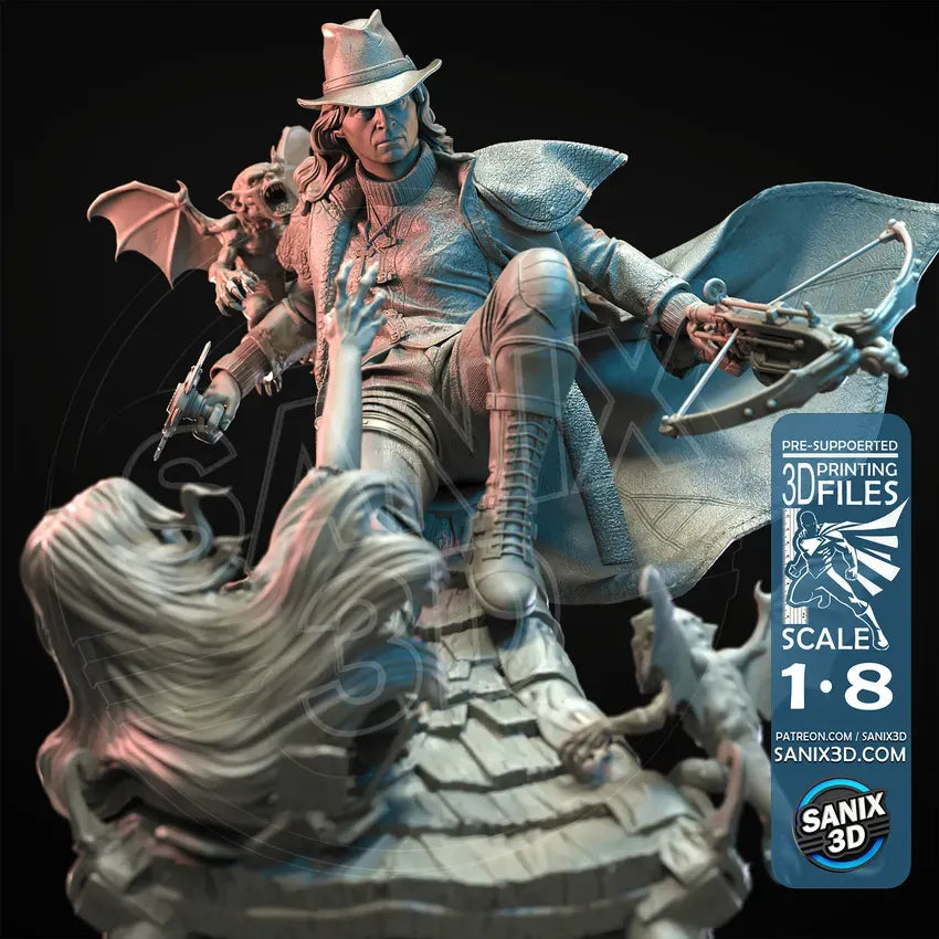 Van Helsing- 3D Printed Statue 8 Scale