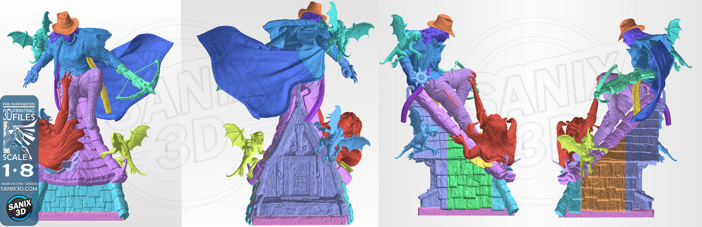 Van Helsing- 3D Printed Statue 8 Scale