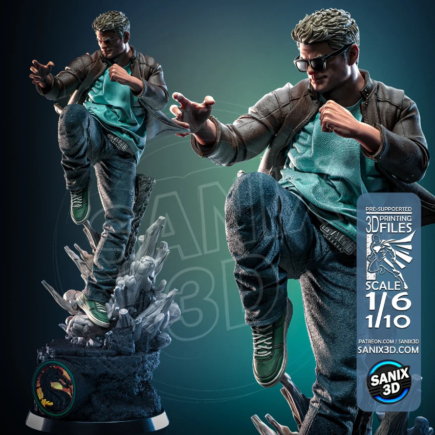 Johnny Cage (Mortal Kombat - 3D Printed) Fan Art